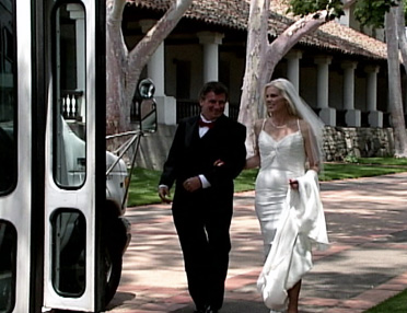 Ride-On Transportation providing transportation for a San Luis Obispo County Wedding
